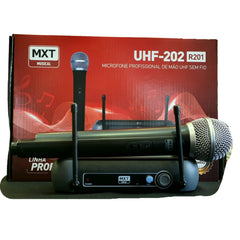 MICROFONE PROFISSIONAL SEM FIO MXT UHF-202