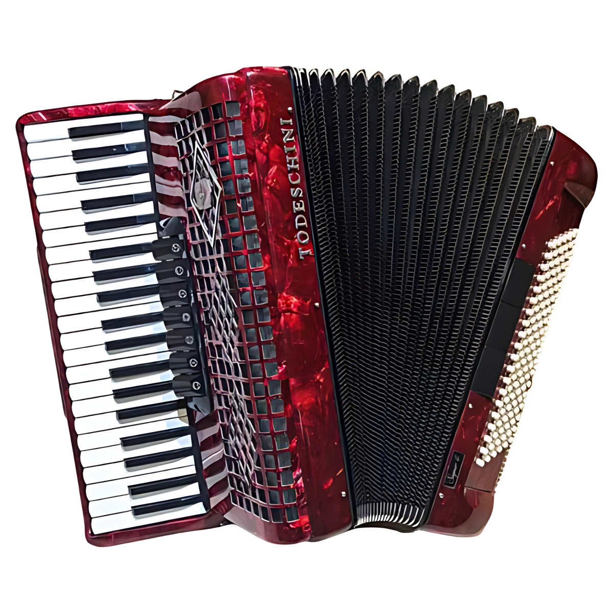 Acordeon Todeschini 120 Baixos Vermelho 7W827